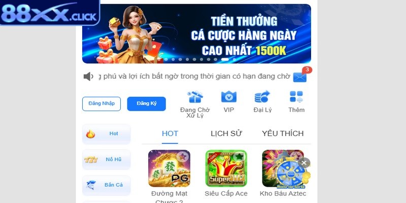 Kiểm tra và gửi yêu cầu đăng nhập 88XX