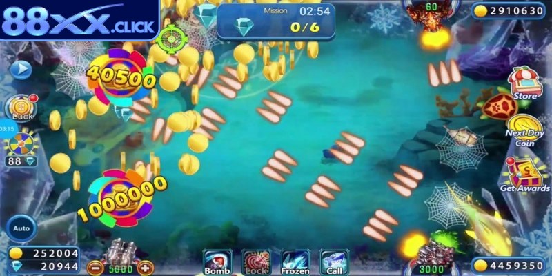 Bắn vào một đàn cá cùng lúc sẽ giúp người chơi tiêu diệt được nhiều mục tiêu