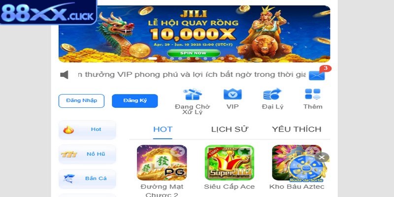 Tải app 88XX trên thiết bị hệ điều hành Android